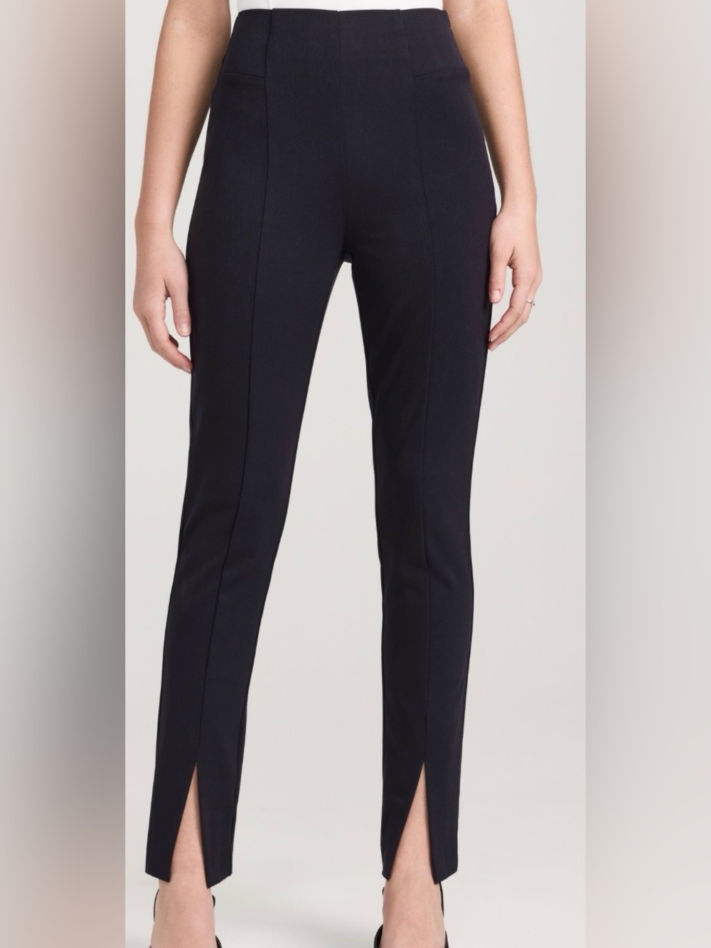 Athleta Black Slim Front-Seam Ankle Pants